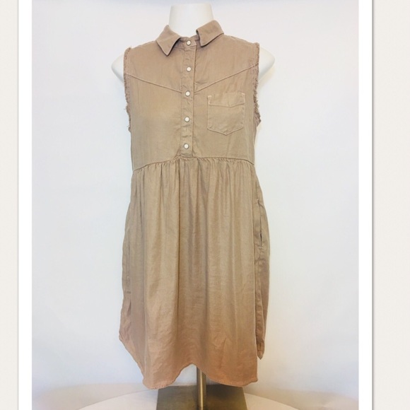 Joe's Jeans Dresses & Skirts - Joes women’s size s beige sleeveless dress